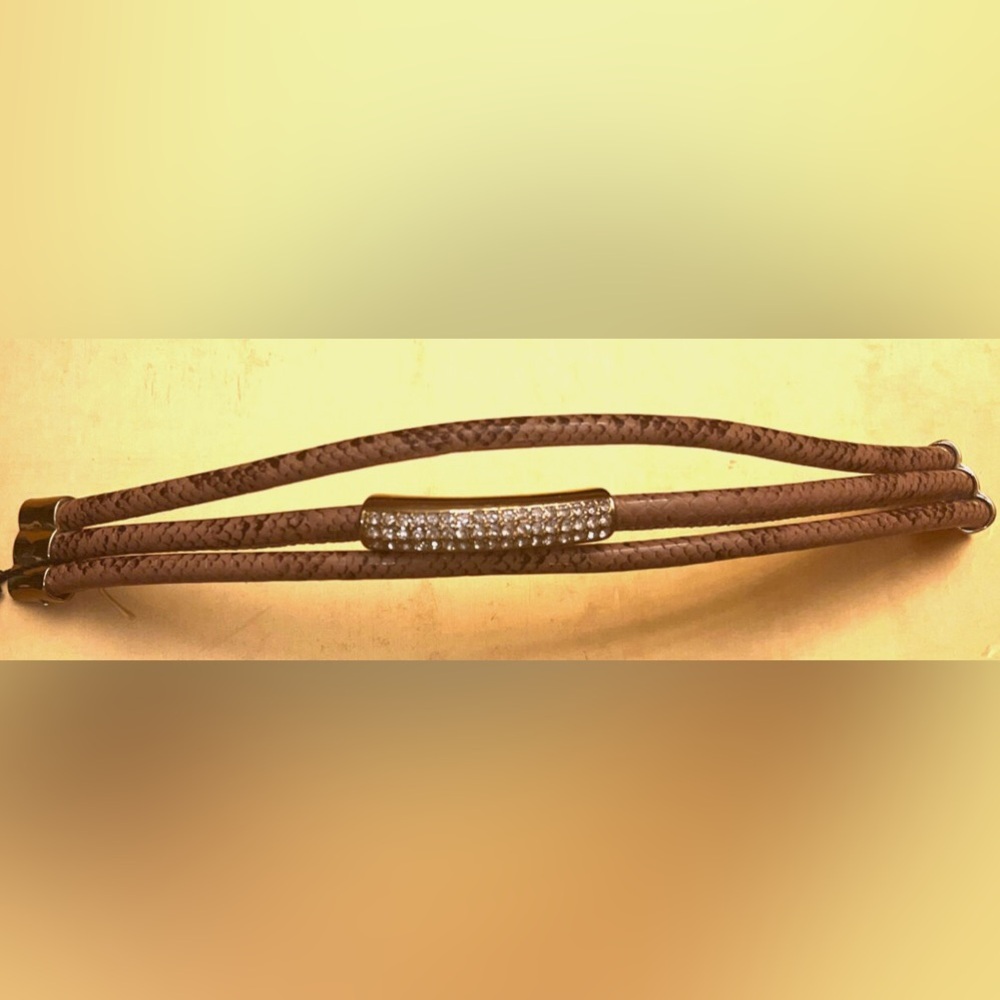 Whbm Triple Bangle Python Crystal Magnetic Bracel… - image 4